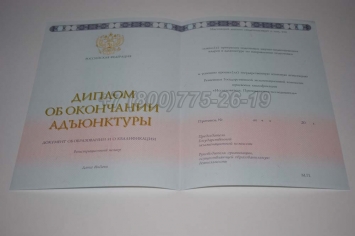 Диплом Адъюнктуры 2015г в Новосибирске